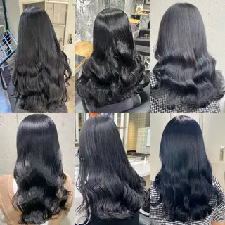 セミロング カラー パーマ ヘアアレンジ メンズ 僕なら縮毛矯正してて もブリーチできますのヘアスタイル