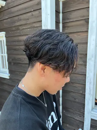 パーマ メンズ 篠田 翔太のヘアスタイル