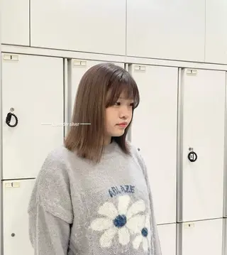 ミディアム カラー nanaka :のヘアスタイル