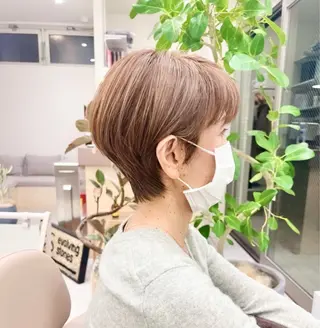 ショート カラー 似合わせカット🫧 /パーマRINAのヘアスタイル