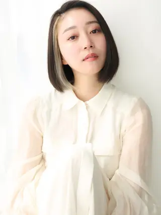 ショート カラー 兼平大地 inity心斎橋のヘアスタイル