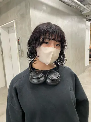 ミディアム カラー パーマ ヘアアレンジ メンズ ハイトーン/レイヤー 🌸さくらのヘアスタイル