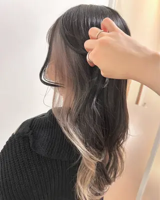 ロング カラー あべ ゆうかのヘアスタイル