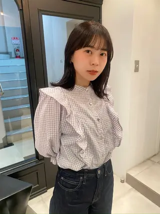 ミディアム カラー riria/ボブ /ブラウンカラー🎀のヘアスタイル