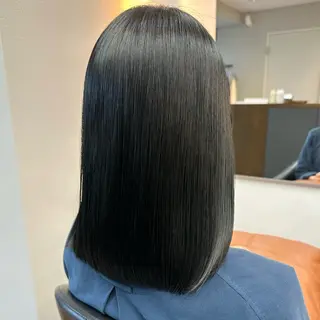 ミディアム カラー パーマ 守屋 寿哉のヘアスタイル