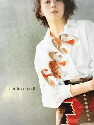 ネイル arm in arm ︎✿Yamamotoのマツエク・マツパデザイン