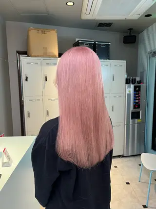 セミロング カラー ブリーチカラー 🩵MIZUKIのヘアスタイル