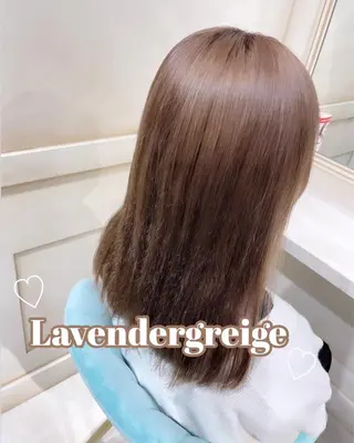 セミロング カラー 🌷ピンク/韓国風 暖色カラー ゆい🌷のヘアスタイル