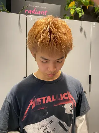 ショート カラー メンズ メンズ得意です💥 ハユカといいます❗️のヘアスタイル