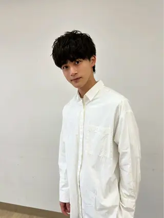 ショート メンズ 松田 望愛/透明感カラーのヘアスタイル