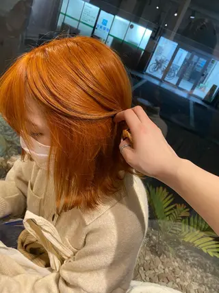 ミディアム カラー Sia中野新橋 田中 優莉乃のヘアスタイル