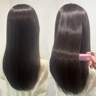 ロング カラー 髪質改善ストレート /暖色カラー🎀🪞のヘアスタイル