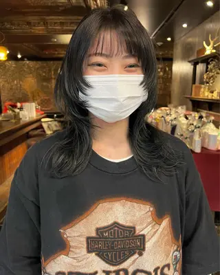 ロング カラー haco＋所属・圧倒的デザイン力 店長🎨RENAのヘアスタイル