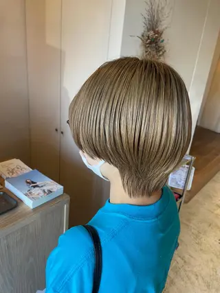 ショート 韓国ボブ👩🇰🇷 小野絢未のヘアスタイル