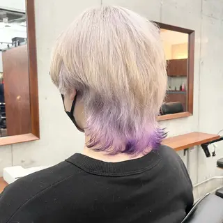 ショート カラー メンズ ✂︎ウルフ・ショート ✂︎MIKUNIのヘアスタイル