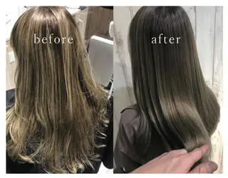 ミディアム カラー 仙台Ｉ韓国レイヤー Ｉ髪質改善Ｉ伊藤拓海のヘアスタイル