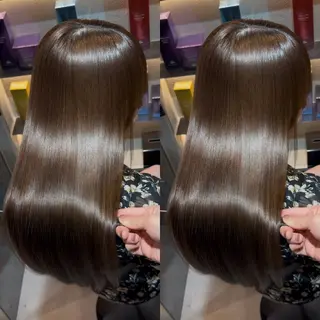 ミディアム カラー 髪質改善/ハイトーン /新宿/Takutoのヘアスタイル