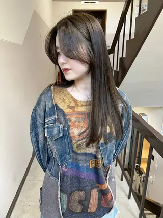 ロング カラー 樫原裕二/レイヤー カット/透明感カラーのヘアスタイル