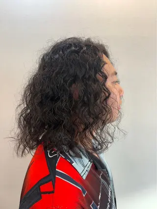 セミロング パーマ メンズ accorto所属・accorto 小林諭侑のヘアスタイル