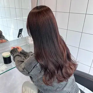 ロング カラー 🫧うる艶トレンド 🫧透明感カラーのヘアスタイル