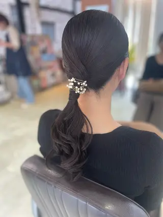 ロング 下村 和香奈のヘアスタイル