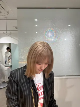 ショート ボブ/ハイトーン🪽 堀内志茉🍀のヘアスタイル