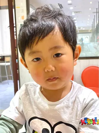 ショート メンズ キッズ 山崎 航のヘアスタイル