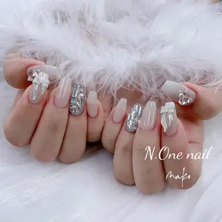 ネイル 長いだし/スカルプ/ パラシェルN.oneのネイルデザイン