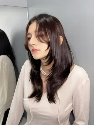 セミロング カラー 🦋韓国系指名No1 店長/圓山 祐也🦋のヘアスタイル