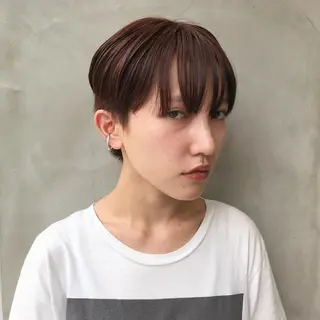 ショート カラー ブームボックス所属・🐝ハイトーンカラー hachi🐝のヘアスタイル