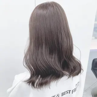 カラー 透明感グレージュ/ 艶髪/銀座TUNEのヘアスタイル