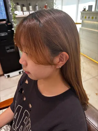 セミロング 髪質改善/まつパ👀 himari🌻のヘアスタイル