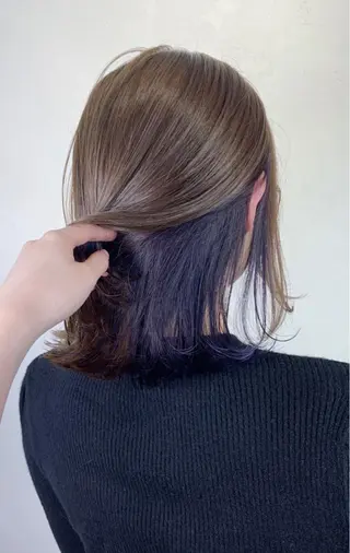 ミディアム カラー _WHITE 天神店 YUMEKA🐻のヘアスタイル