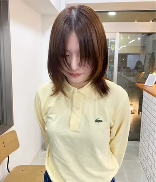 ミディアム 川野 彩海のヘアスタイル