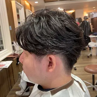 ショート パーマ メンズ メンズパーマ/心斎橋 /四ツ橋駅/しょうまのヘアスタイル