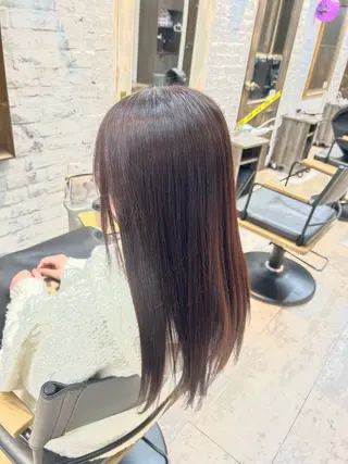 ロング カラー 林 美佑のヘアスタイル