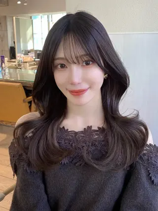 ロング RIHO/愛されモテ /透明感カラーのヘアスタイル