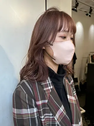 ミディアム カラー レイヤーカット/艶髪 ✨💭KIRARIのヘアスタイル