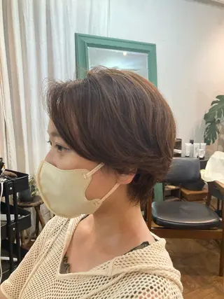 ショート パーマ ショートウルフ💚 レイヤー/井上翔のヘアスタイル