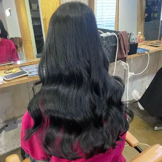 ロング カラー ふかたさや🌟 艶感カラー🌟のヘアスタイル