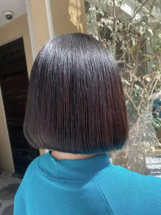 ミディアム アオイ🩵暖色 /まろやかカラーのヘアスタイル