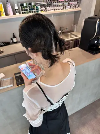 ヘアアレンジ 韓国風/オシャレ /縮毛矯正/滝口琴未のヘアスタイル