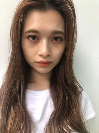 ロング カラー 遠藤 眞実のヘアスタイル