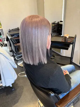 ミディアム 髪質改善⚡️カラー 🍀武久 誠🍀のヘアスタイル