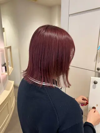 ミディアム SALOWIN川崎WEST店所属・🌷川崎/アレンジ/ 暖色ボブ/コトネ🌷のヘアスタイル