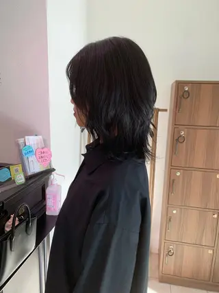 セミロング 小椋 亜未のヘアスタイル