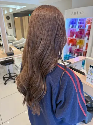ロング カラー 暖色系カラー🍊 オオネヨシナリのヘアスタイル