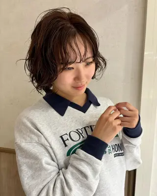 セミロング カラー パーマ izumi/ ボブ/パーマのヘアスタイル