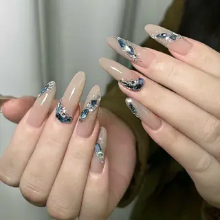 ネイル By moonネイル 🌷ワンホン/韓国風のネイルデザイン