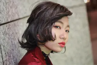 ミディアム カラー ヘアアレンジ 遠藤悠大/メンズ縮毛 /メンズカットのヘアスタイル